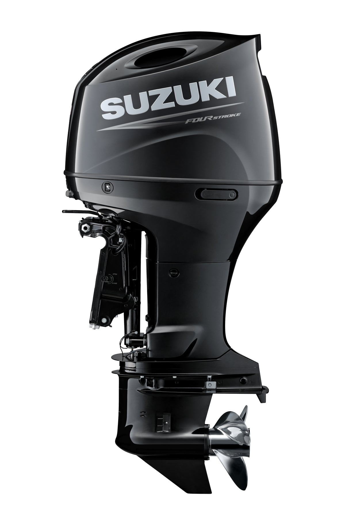 Motor fueraborda Suzuki DF150AT de 150 CV, vista lateral